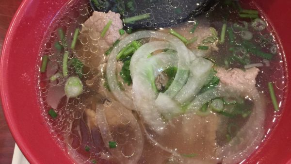 Pho TNT pho with sliced beef